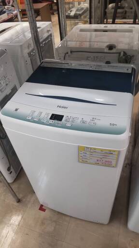 ✨おすすめ品✨Haier ハイアール 5.5kg 洗濯機 2022年製 JW-U55HJK 8つの高機能付き