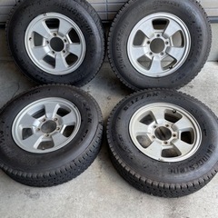 205/85R16バリ山アルミ4本セット　ジムニー他に