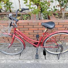 (chariyoshy出品)26インチ自転車　赤色