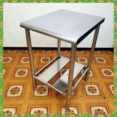 岐阜市 引取り大歓迎 】 業務用 ステンレス作業台 コンロ台 炊飯台 600