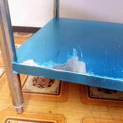 【岐阜市 引取り大歓迎/近隣配達可】 美品 業務用 3段ステンレス台 作業台 900×600×800 店舗 飲食店 厨房 キッチン 厨房機器