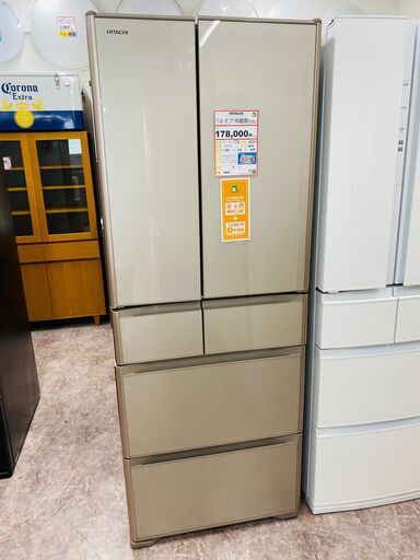 冷蔵庫探すなら「リサイクルR」❕HITACHI 6ドア冷蔵庫❕ゲート付き軽トラ”無料貸出❕購入後取り置きにも対応 ❕R268