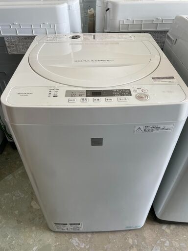 SHARP　シャープ　4.5kg洗濯機　ES-G4E5　2018年製　リサイクルショップ宮崎屋住吉店　22.7.28　ｙ