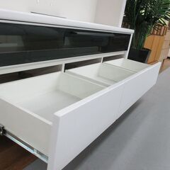 R092 高級松田家具 ハイテレビボード、～65㌅ 幅157cm 美品