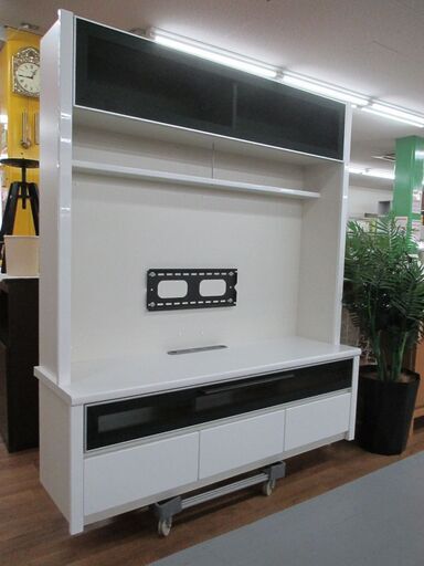 R092 高級松田家具 ハイテレビボード、～65㌅ 幅157cm 美品