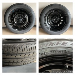 165/65R15 ヨコハマブルーアース　AE30 ホイール15×4.5Jタフト新車外し