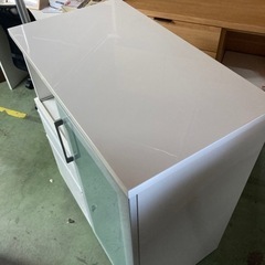 ○ ニトリ、キッチンキャビネット、白、キッチン収納