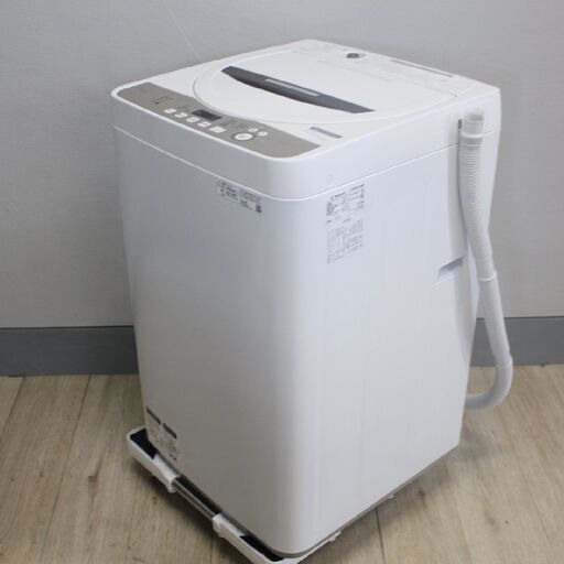 【神奈川pay可】T192) SHARP 洗濯6kg 2020年製 縦型 全自動洗濯機 シャープ ES-GE6D ブラウン系 おしゃれ着 抗菌 上開き 洗濯 掃除 家電