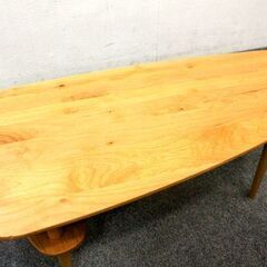 KEYUCA ミースローテーブル 天然木 センターテーブル   中古家具 店頭引取歓迎 R6214)