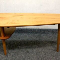 KEYUCA ミースローテーブル 天然木 センターテーブル   中古家具 店頭引取歓迎 R6214)