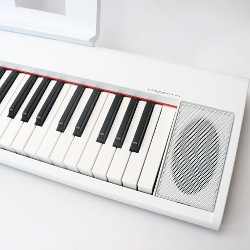 【かながわpay対応】471) 【美品】 YAMAHA ヤマハ 21年製 電子ピアノ Piaggero ピアジェーロ NP-12WH 61鍵 ホワイト 取説・電源コード付き