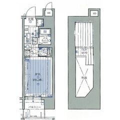 【家賃1カ月分無料👀】ロフト付1K✨肥後橋駅徒歩6分🚃敷金礼金ゼロ＋仲介手数料ゼロ😊 - 賃貸（マンション/一戸建て）