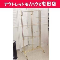 ディスプレイラック 幅62cm 高さ135cm ゴールド 店舗 ...