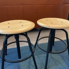 【2個セット】IKEA KULLABERG クッラベリ　椅子　スツール