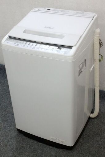 HITACHI/日立 全自動洗濯機 ビートウォッシュ BW-V70F 洗濯7.0kg 簡易乾燥 ホワイト 2021年製   中古家電 店頭引取歓迎 R6225)