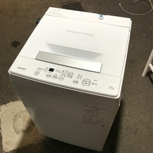 取引場所 南観音 K2207-886 TOSHIBA 4.5kg全自動洗濯機 AW-45M9 2021年製