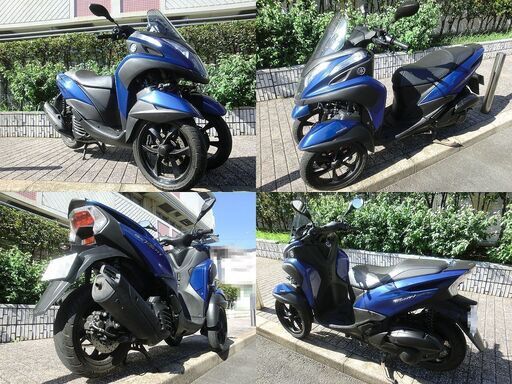 ☆普通免許仕様トリシティ155ABS ワイドトレッド 2万km弱 自賠責保険付 ...
