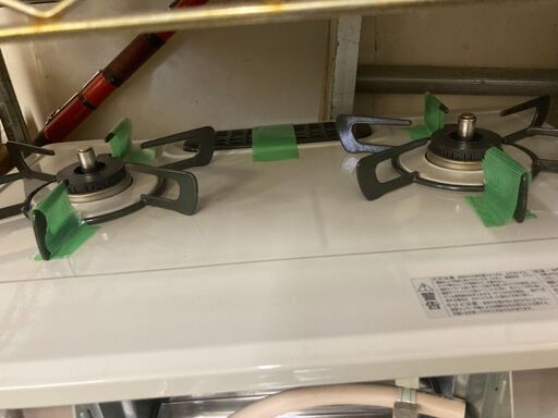☆中古￥18,000！Rinnai 2口ガスコンロ 家電 都市ガス KG67BER型 2022