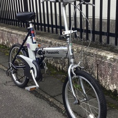 整備・良品＞希少車・パナソニック・電動アシスト自転車・アルミ 