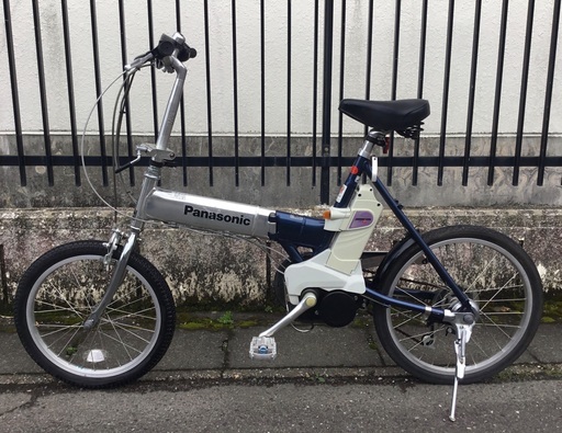＜整備・良品＞希少車・パナソニック・電動アシスト自転車・アルミ折りたたみ自転車 EHW07 外装7段変速 整備・良品＞希少車・パナソニック・電動アシスト自転車・アルミ
