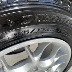 Dunlop スタッドレス 冬用タイヤ4本セット 155/70R13 2019年式