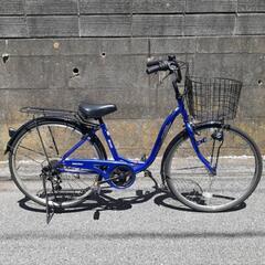 【お取引き完了】自転車　26インチ(丸石サイクル)　ブルー　オー...