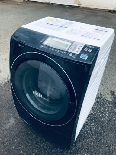 ①♦️EJ1816番 HITACHI ドラム式電気洗濯乾燥機