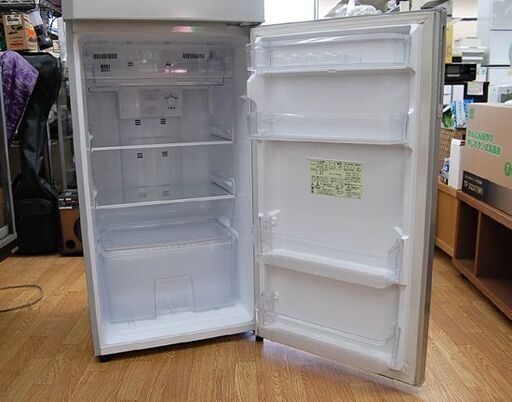 冷蔵庫 225L 2014年製 2ドア シャープ SJ-23X-S シルバー 200Lクラス