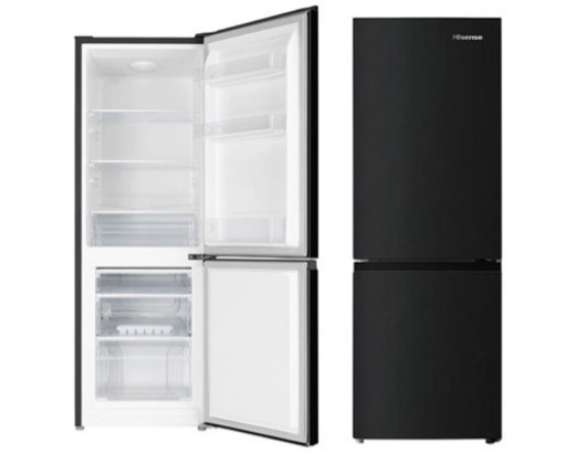 【極美品❗️】ハイセンス 冷蔵庫 幅49cm 175L ブラック HR-D1701B 2ドア 右開き 大容量冷蔵室122L スリム 2021年モデル