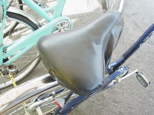 DCM 27インチ自転車 AZZURARE カゴ付き 6段切替 LEDオートライト 