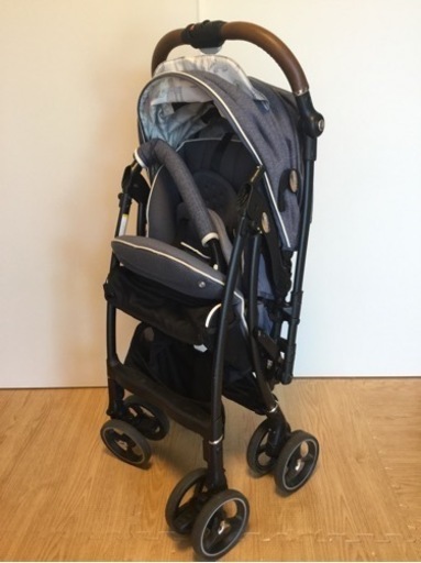 Aprica ベビーカー ラクーナ ビッテ クッション ブルー 取扱説明書付
