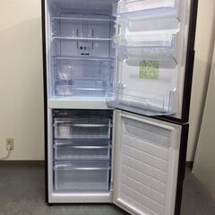 8/1受渡済)YJT4942【SHARP/シャープ 2ドア冷蔵庫】美品 2018年製 SJ-