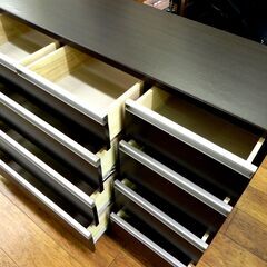 スイートデコレーション 4段チェスト ダークブラウン 幅120×奥42×高85.5cm