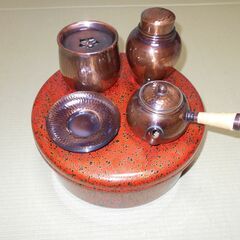 銅製の茶器セット