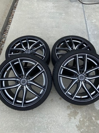 ロクサーニ ケラス 225/35R19 7.5j+55 6部山 ZRR80 ノア