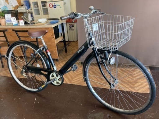 前後チューブ・後輪タイヤ新品！】LEDダイナモ 27インチ自転車 黒