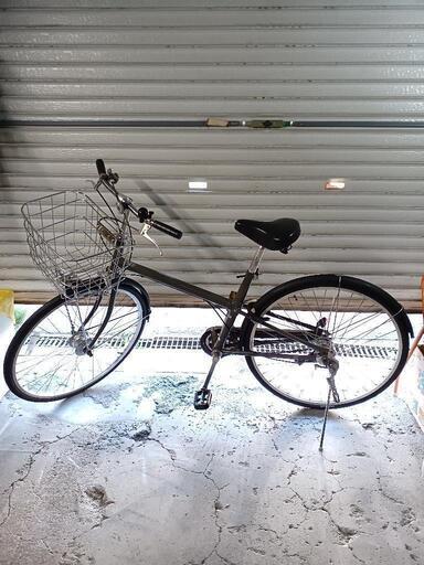 自転車中古 無印良品 内装3段変速 オートライト カゴ鍵付き タイヤ26インチ