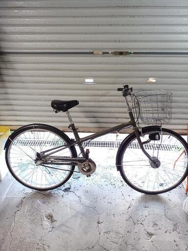 自転車中古 無印良品 内装3段変速 オートライト カゴ鍵付き タイヤ26インチ