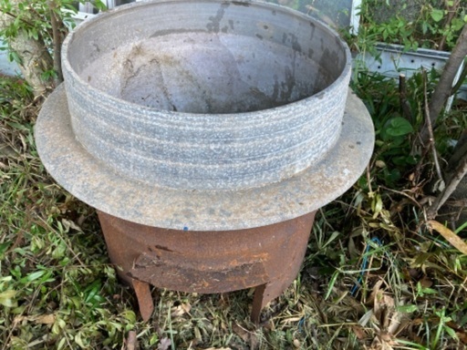 ドラム缶サイズの釜　　アルミ