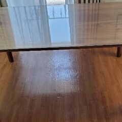 カリモク家具 ダイニングテーブル ウォールナット 無垢材 美品 テーブルマット付
