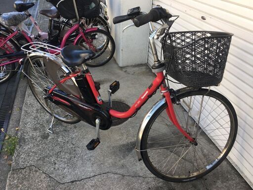 地域限定送料無料 パナソニック ビビ DX 8,9AH 子供乗せ ピンク