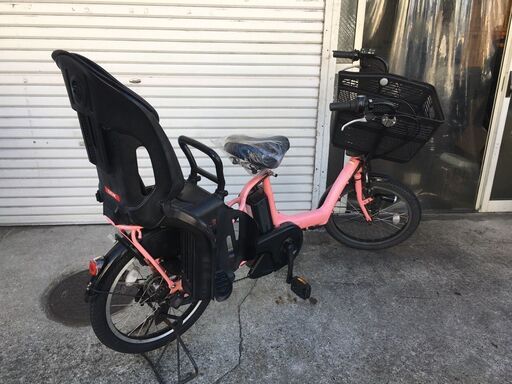 地域限定送料無料 ギュットミニ 三人乗り ピンク 神戸市 電動自転車