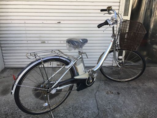 地域限定送料無料 ヤマハ パス 新基準 子供乗せ 6AH シルバー アシスタ