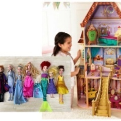 【取置き済】ディズニープリンセス人形遊びセット&ドールハウス