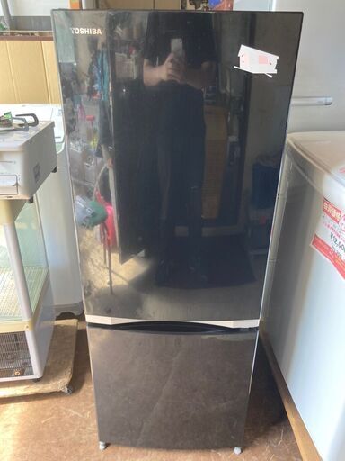 ☆￥18,000！【会員価格￥15,000】TOSHIBA 153㍑2ドア冷蔵庫 家電 2018年製 幅48cmｘ奥行58cmｘ高さ127cm 【BG224】