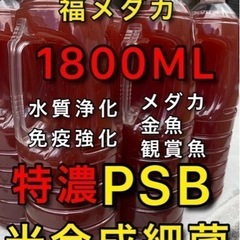 【ネット決済・配送可】PSB メダカ　金魚　観賞魚　培養液　光合成細菌