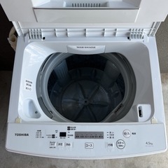 受け渡し者様決定］◇2019年製 TOSHIBA 全自動洗濯機 4.5kg AW-