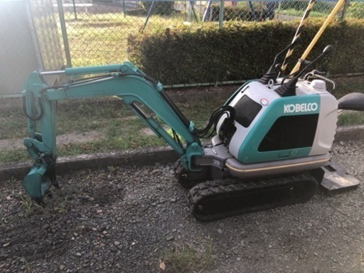 軽トラ積載可能コベルコ SS1 バックホー ユンボ 川崎重工ガソリンエンジン:FG200G 3.8ps/1800rpm