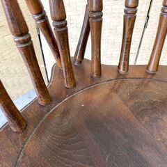 ヴィンテージチェア 飛騨産業 キツツキマーク ウィンザーチェア スピンドルバック １脚 アンティーク レトロ 木製 椅子 札幌市手稲区