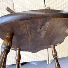 ヴィンテージチェア 飛騨産業 キツツキマーク ウィンザーチェア スピンドルバック １脚 アンティーク レトロ 木製 椅子 札幌市手稲区